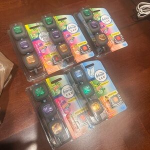 Febreze Car Vent Clips Air Fresheners — Green, Purple, Gold, Blue